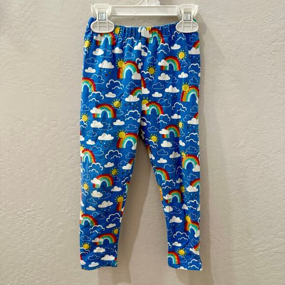 Frugi Blue Rainbow Cloud Leggings - Picture 1 of 7